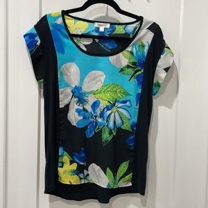 Dressbarn tropical floral blouse